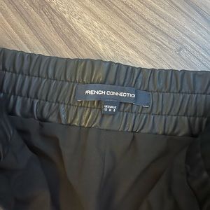 French connection faux leather skirt
